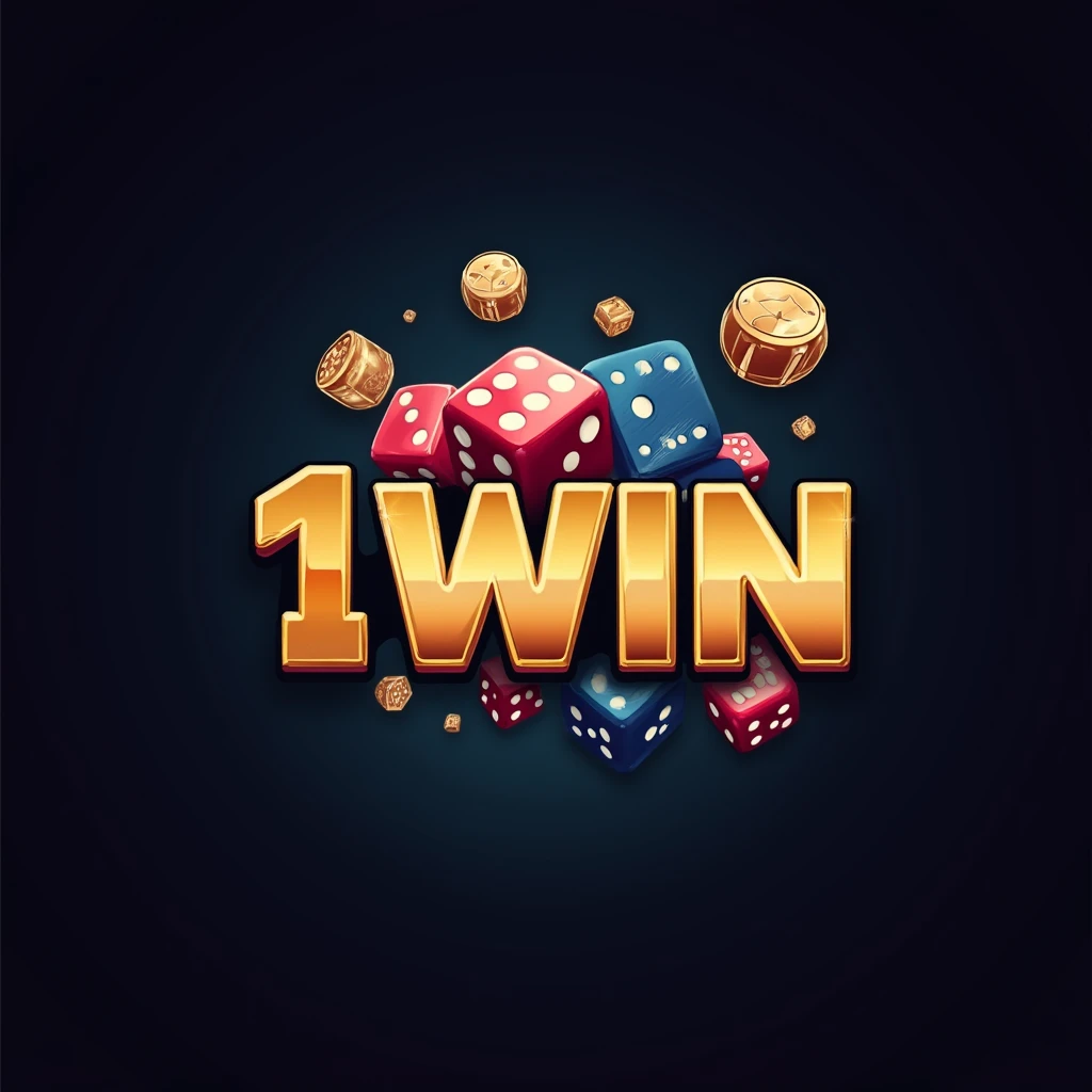 1win logo with dice